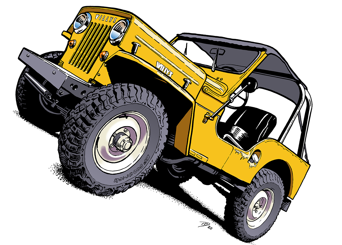 Willys Jeep Cj3b Cartoons Newman Design Ltd