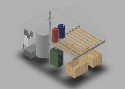 3D Interactive Biomass Boiler Room Model