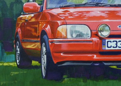 Ford Escort XR3i Acrylic Painting