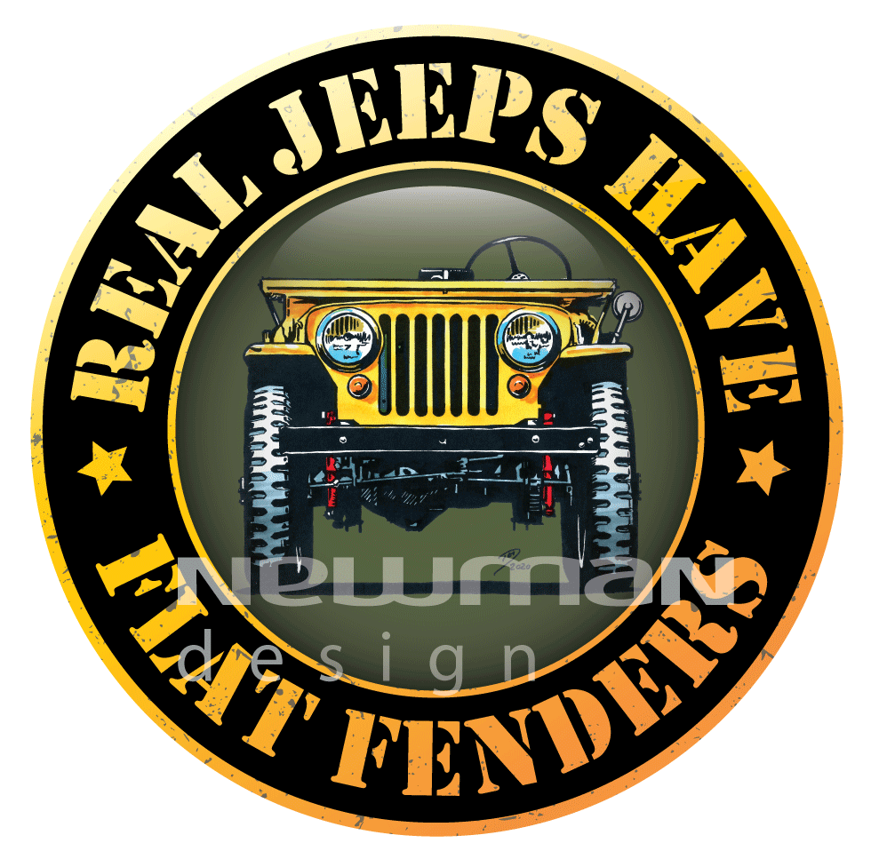 Willys Jeep CJ3B Cartoons - Newman Design Ltd