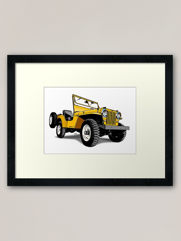 Jeep framed print