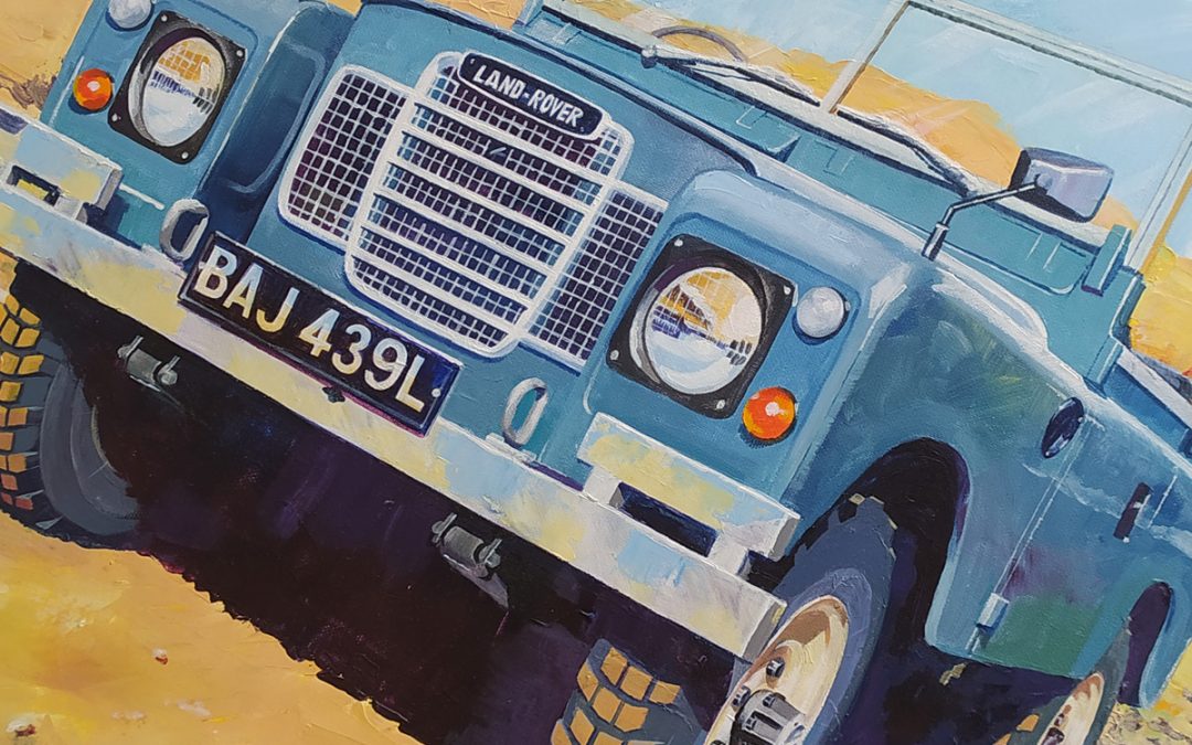 Land Rover Series 3 88″ Acrylic Painting