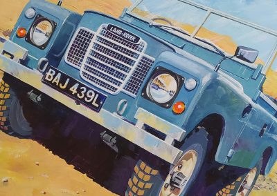 Land Rover Series 3 88″ Acrylic Painting