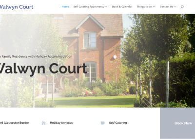 Walwyn Court Holiday Lets Web Site